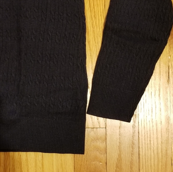 Nautica Long Sleeve V-Neck Pullover Logo Knit Sweater Blue Women's Size Large - Picture 8 of 8